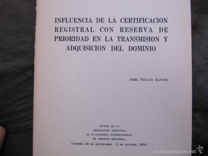 Libros de segunda mano: influencia de la certificaci&oacute;n registral con reserva de prioridad en la transmision