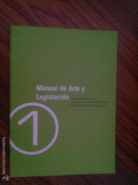 Second hand books: MANUAL DE ARTE Y LEGISLACI&Oacute;N. TOMO. BUEN ESTADO. RARO. 2001