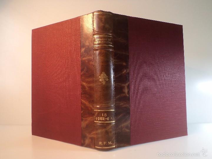 Libri di seconda mano: ANUARIO DE DERECHO CIVIL. Vol. 1&ordm;: Enero-Marzo y Abril-Junio 1962.