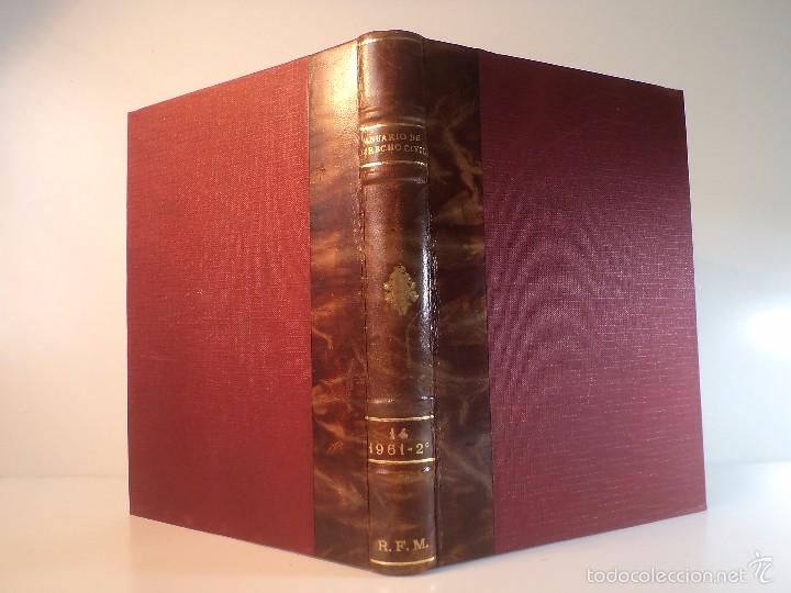 Libri di seconda mano: ANUARIO DE DERECHO CIVIL. Vol. 2&ordm;: Julio-Septiembre y Octubre-Diciembre 1961.