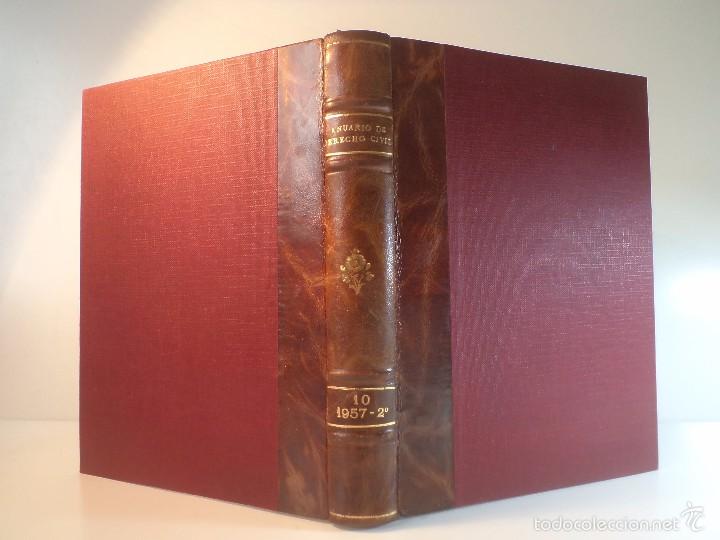Libri di seconda mano: ANUARIO DE DERECHO CIVIL. Vol. 2&ordm;: Julio-Septiembre y Octubre-Diciembre 1957.