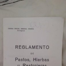 Libros de segunda mano: REGLAMENTO DE PASTOS, HIERBAS Y RASTROJERAS. BOE 151. 25-6-69.. Lote 59632651