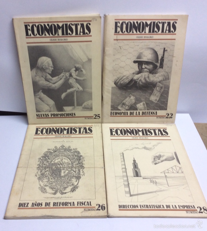 Libri di seconda mano: REVISTA Economistas coleg&iacute;o de Madrid lote DE 4 EJEMPLARES