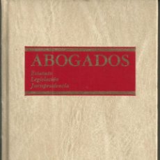 Libros de segunda mano: ABOGADOS. ESTATUTOS. LEGISLACION. JURISPRUDENCIA. ARANZADI EDITORIAL, 1993.SIMIL PERGAMINO TEJUELOS. Lote 62693032