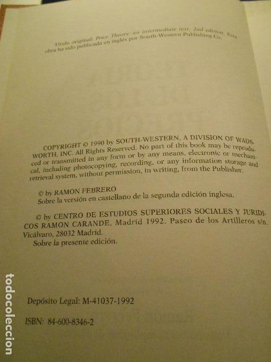Libros de segunda mano: TEORIA DE LOS PRECIOS - Foto 3