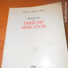 Libros de segunda mano: MANUAL DE DERECHO MERCANTIL - MANUEL BROSETA PONT - EDITORIAL TECNOS 1977