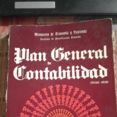 Libros de segunda mano: PLAN GENERAL DE CONTABILIDAD - MINISTERIO DE ECONOMÍA Y HACIENDA - 8ª EDICIÓN 1986