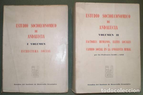 Libri di seconda mano: ESTUDIO SOCIOECONOMICO DE ANDALUCIA. Vol&uacute;menes I y II