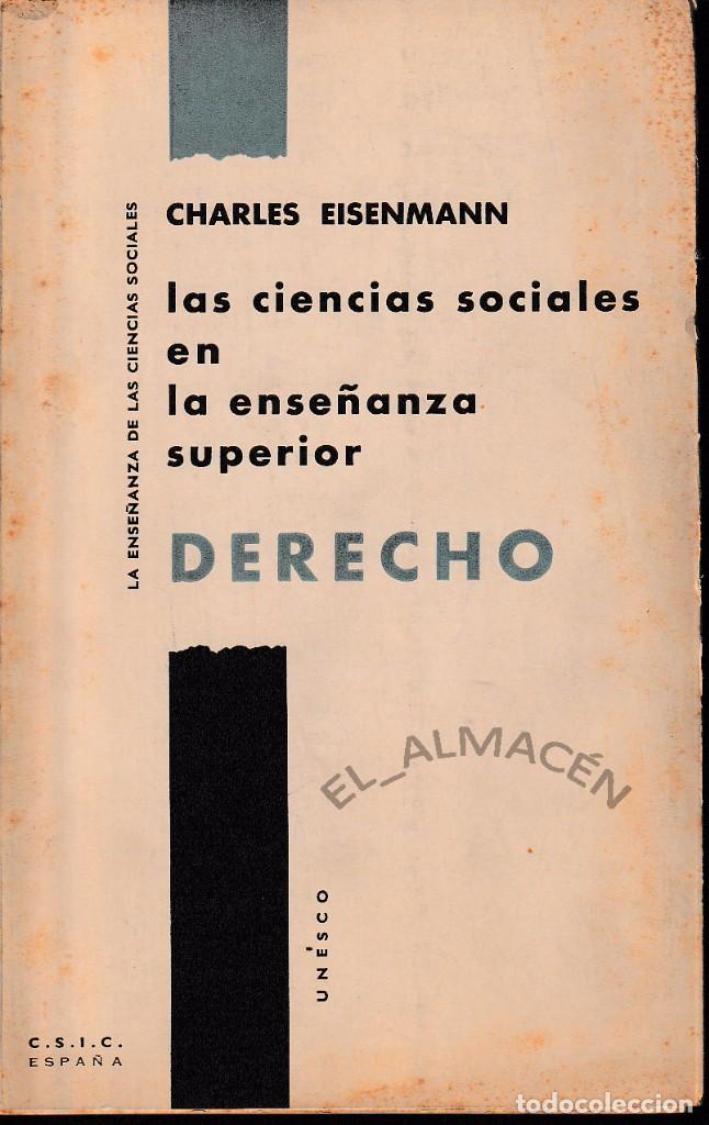 Libros de segunda mano: DERECHO (CSIC / UNESCO 1958) SIN USAR. - Foto 1
