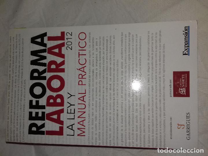 Libros de segunda mano: REFORMA LABORAL LA LEY Y MANUAL PRACTICO-2012-EXPANSION - Foto 1