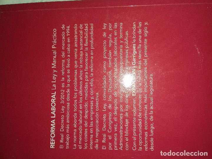 Libros de segunda mano: REFORMA LABORAL LA LEY Y MANUAL PRACTICO-2012-EXPANSION - Foto 2