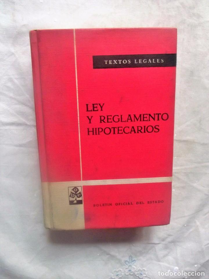 Libros de segunda mano: LEY Y REGLAMENTO HIPOTECARIOS - Foto 1