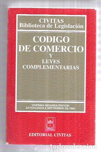 Libros de segunda mano: C&Oacute;DIGO DE COMERCIO Y LEYES COMPLEMENTARIAS. CIVITAS BIBLIOTECA DE LEGISLACI&Oacute;N. EDIT.  CIVITAS. 1998 - Foto 1