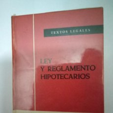 Libros de segunda mano: LEY DE REGLAMENTOS HIPOTECARIOS - MAYO DE 1971