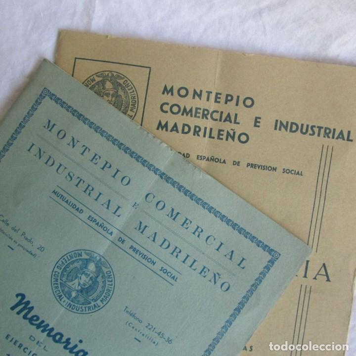 Gebrauchte B&uuml;cher: 2 memorias del Montepio Comercial e Industrial Madrile&ntilde;o 1964 + 1965