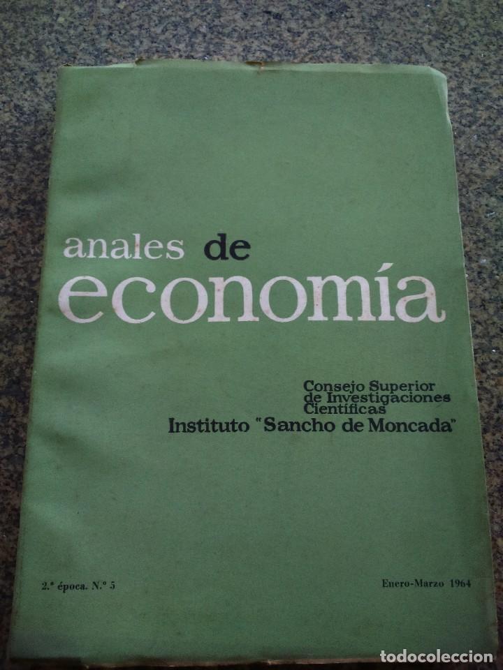 Libri di seconda mano: ANALES DE ECONOMIA -- 2&ordf; EPOCA - N&ordm; 5 -- INSTITUTO SANCHEZ DE MONCADA -- 1964 --