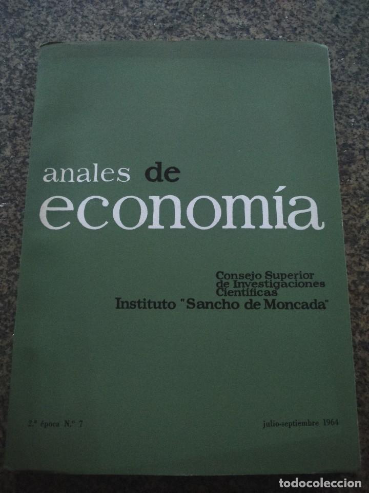 Libri di seconda mano: ANALES DE ECONOMIA -- 2&ordf; EPOCA - N&ordm; 7 -- INSTITUTO SANCHO MANCADA 1964 --