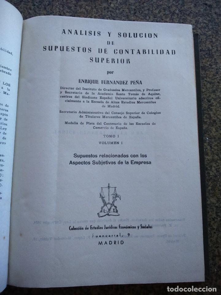 Gebrauchte B&uuml;cher: ANALISIS Y SOLUCION DE SUPUESTOS DE CONTABILIDAD SUPERIOR - TOMO 1 VOLUMEN 1 -- 1954 --