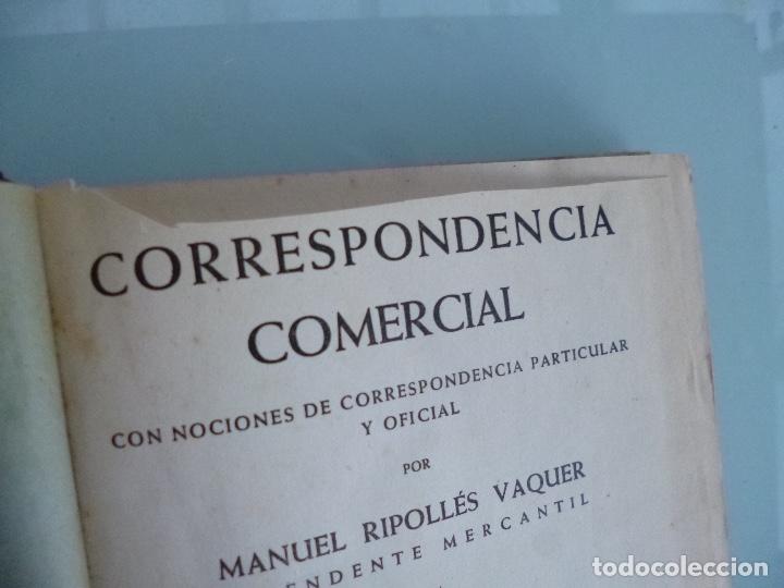 Libros de segunda mano: RIPOLLES, - Manuel. - CORRESPONDENCIA COMERCIAL. - Foto 2