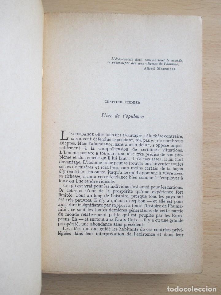 Libros de segunda mano: L&rsquo;&egrave;re de l&rsquo;opulence, de John K. Galbraith - Foto 5