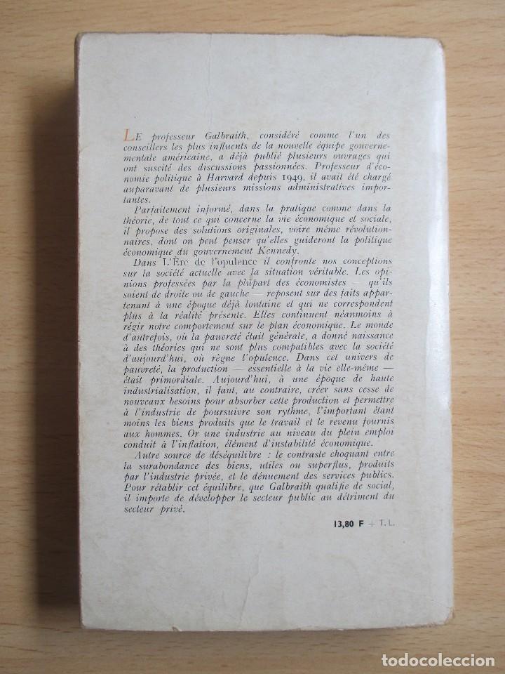 Libros de segunda mano: L&rsquo;&egrave;re de l&rsquo;opulence, de John K. Galbraith - Foto 9