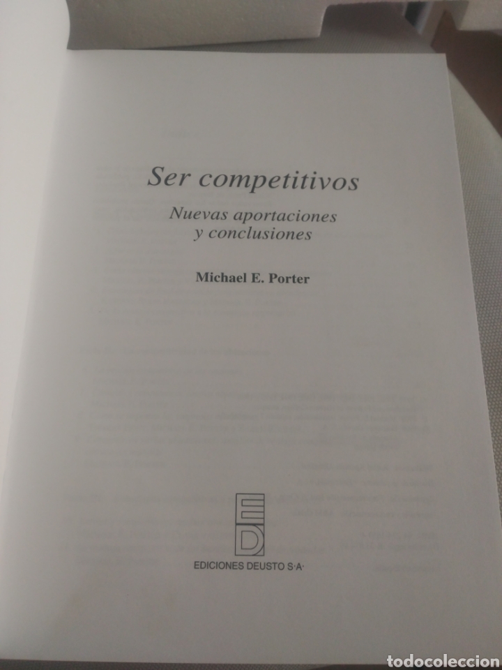Libros de segunda mano: Ser competitivo. Michael E Porter .Editorial Deusto - Foto 3