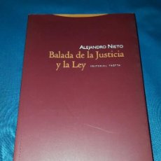 Libros de segunda mano: BALADA DE LA JUSTICIA Y LA LEY . Lote 128110087