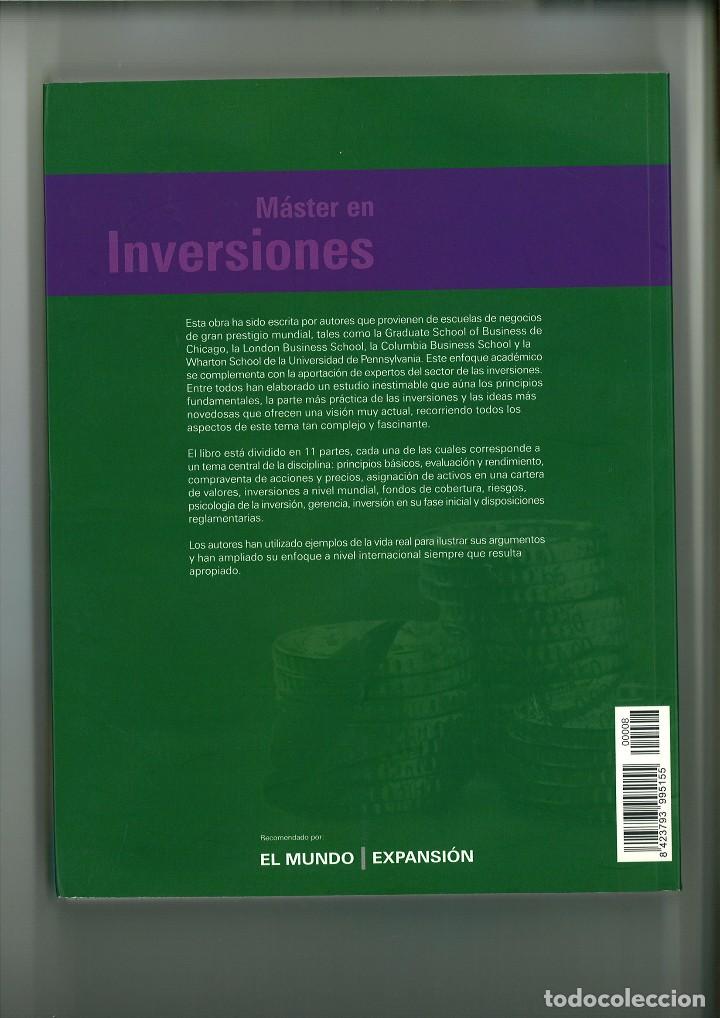 Libros de segunda mano: M&Aacute;STER EN INVERSIONES. James Pickford - Foto 2