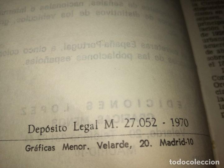 Libros de segunda mano: CODIGO DE LA CIRCULACION- EDICIONES LOPEZ 1970 - Foto 4