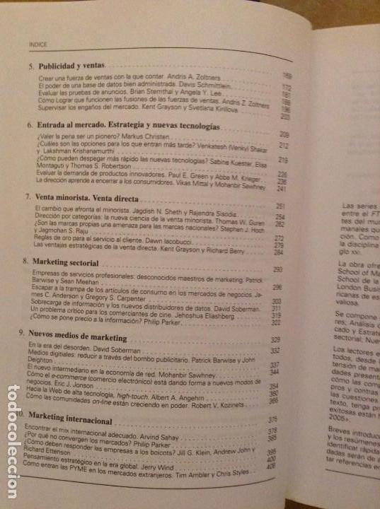 Libros de segunda mano: M&Aacute;STER EN MARKETING (COLECCI&Oacute;N MANAGEMENT DEUSTO) - Foto 3