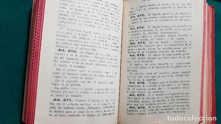 Libros de segunda mano: CODIGO CIVIL (1965) ED. GONGORA - Foto 5