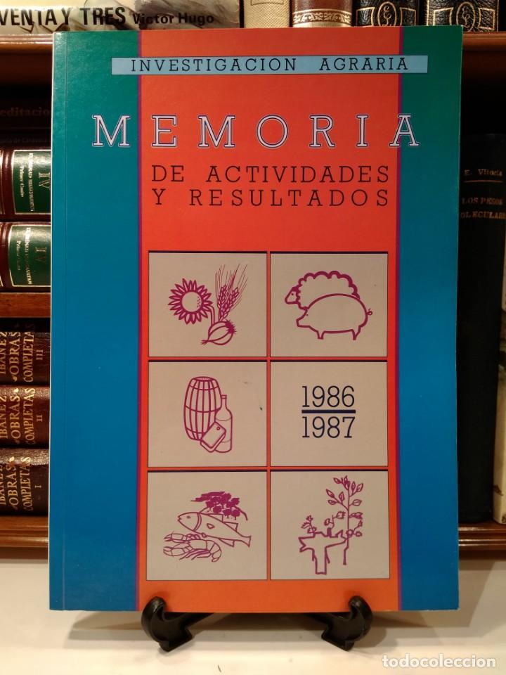 Gebrauchte B&uuml;cher: SERVICIO DE INVESTIGACI&Oacute;N Y EXPERIMENTACI&Oacute;N AGRARIA. MEMORIA DE ACTIVIDADES Y RESULTADOS 1986/1987.