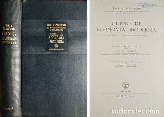 Second hand books: SAMUELSON. Curso de Econom&iacute;a Moderna. Una descripci&oacute;n anal&iacute;tica de la realidad econ&oacute;mica. 1955.