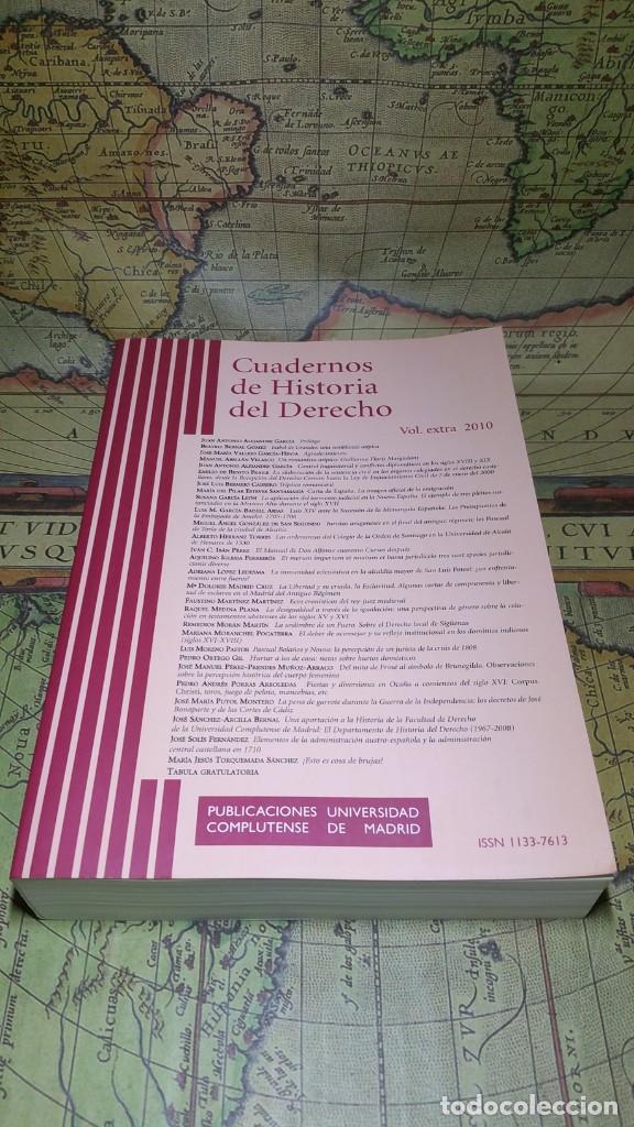 Libri di seconda mano: CUADERNOS DE HISTORIA DEL DERECHO. VOLUMEN EXTRA 2010. PUBLICACIONES UNIVERSIDAD COMPLUTENSE.