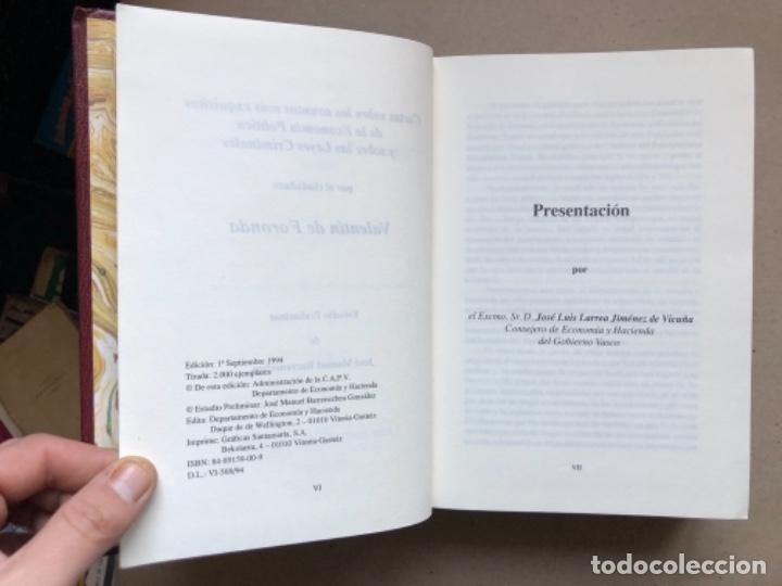 Libros de segunda mano: CLÁSICOS DEL PENSAMIENTO ECONÓMICO VASCO (4 TOMOS). POR JOSÉ MANUEL BARRENECHEA Y JESÚS ASTIGARRAGA. - Foto 6 - 139167950