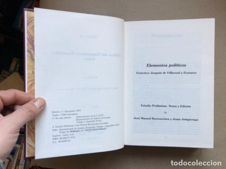 Libros de segunda mano: CLÁSICOS DEL PENSAMIENTO ECONÓMICO VASCO (4 TOMOS). POR JOSÉ MANUEL BARRENECHEA Y JESÚS ASTIGARRAGA. - Foto 34 - 139167950