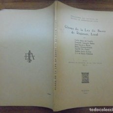 Libros de segunda mano: GLOSAS DE LA LEY DE BASES DE RÉGIMEN LOCAL REVISTA DE ESTUDIOS DE LA VIDA LOCAL NÚM. 22 MADRID 1945 