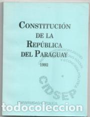 Constituci&oacute;n de la Rep&uacute;blica del Paraguay, 1992