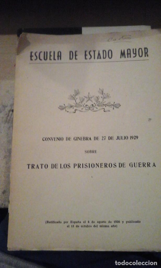 Libros de segunda mano: TRATO DE LOS PRISIONEROS DE GUERRA. Convenio de Ginebra de 27 de Julio de 1929 (Madrid, hacia 1936)