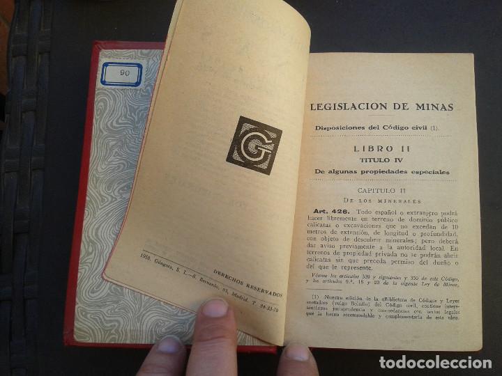 Libros de segunda mano: LEGISLACION DE MINAS. 1958 - Foto 3