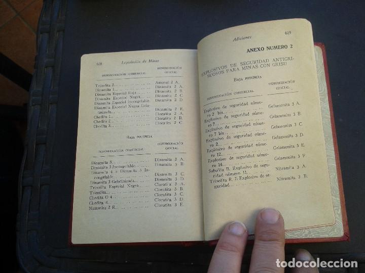Libros de segunda mano: LEGISLACION DE MINAS. 1958 - Foto 5