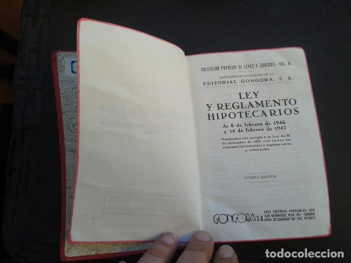 Libros de segunda mano: LEY Y REGLAMENTO HIPOTECARIOS - Foto 3
