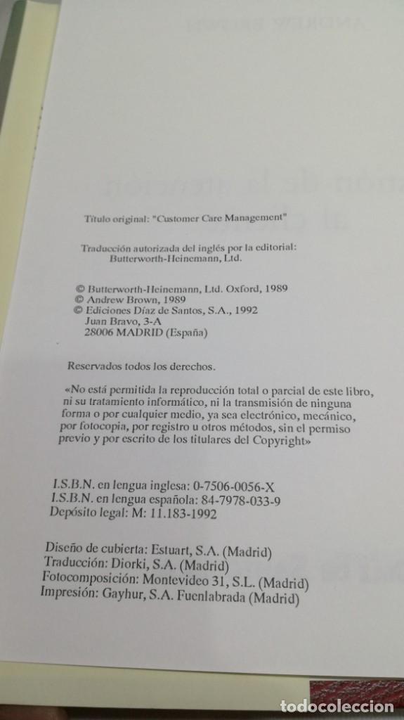 Libros de segunda mano: GESTI&Oacute;N DE LA ATENCI&Oacute;N AL CLIENTE - BROWN, Andrew - Foto 7