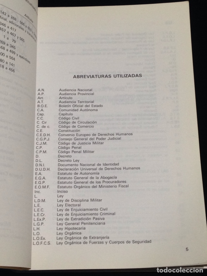 Libros de segunda mano: Codigo penal,editorial colex,a&ntilde;o 1991. - Foto 2