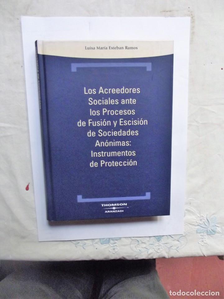 Libri di seconda mano: LOS ACREEDORES SOCIALES ANTE LOS PROCESOS DE FUSION Y ESCISION DE SOCIEDADES ANONIMAS INSTRUMENTOS