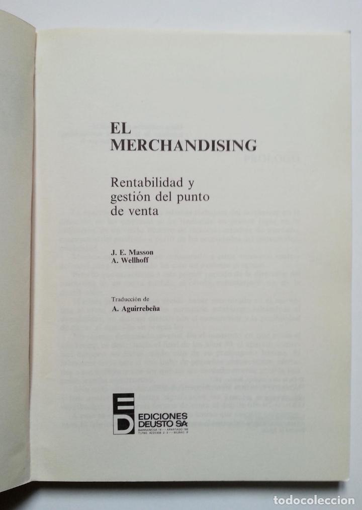 Libros de segunda mano: EL MERCHANDISING | J.E.MASSON / A.WELLHOFF | DEUSTO 1983 - Foto 2