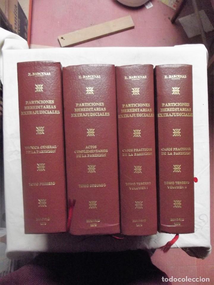 Libros de segunda mano: PARTICIONES HEREDITARIAS EXTRAJUDICIALES DE E. BARCENAS - Foto 1