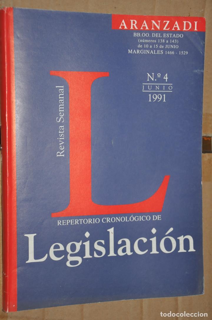 Libros de segunda mano: revista repertorio de legislacion, n&ordm; 4 junio 1991, ver tarifas economicas envios