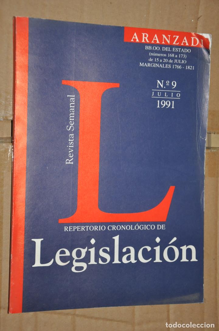 Libros de segunda mano: revista repertorio de legislacion, n&ordm; 9 julio 1991, ver tarifas economicas envios