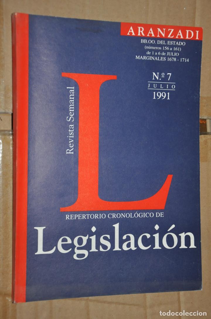 Libros de segunda mano: revista repertorio de legislacion, n&ordm; 7 julio 1991, ver tarifas economicas envios